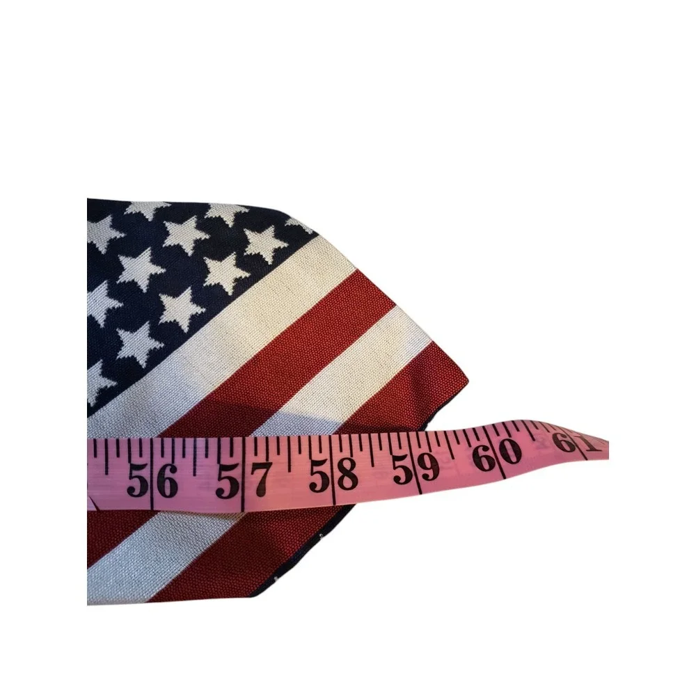 Vintage Rhynecliffe Mens Tie Necktie Designer Red White Blue‎ American Flag